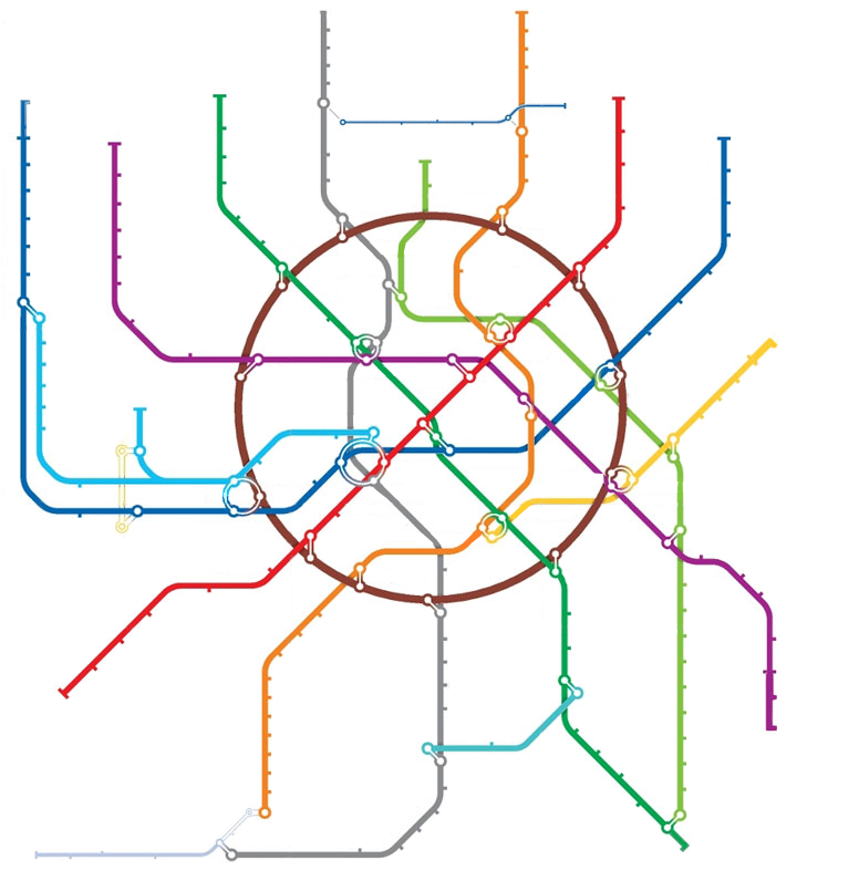 Схема метро в хорошем качестве