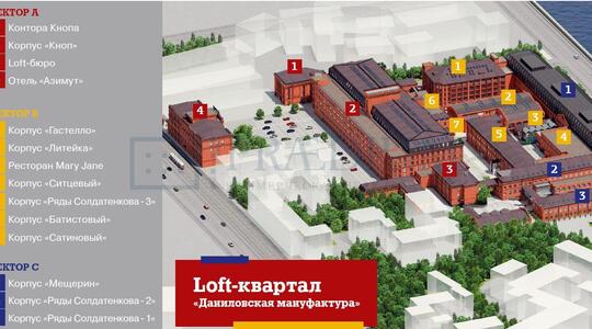 Бизнес-квартал "Даниловская мануфактура"/Кор. "Ряды Солдатенкова 3" - Офисная недвижимость